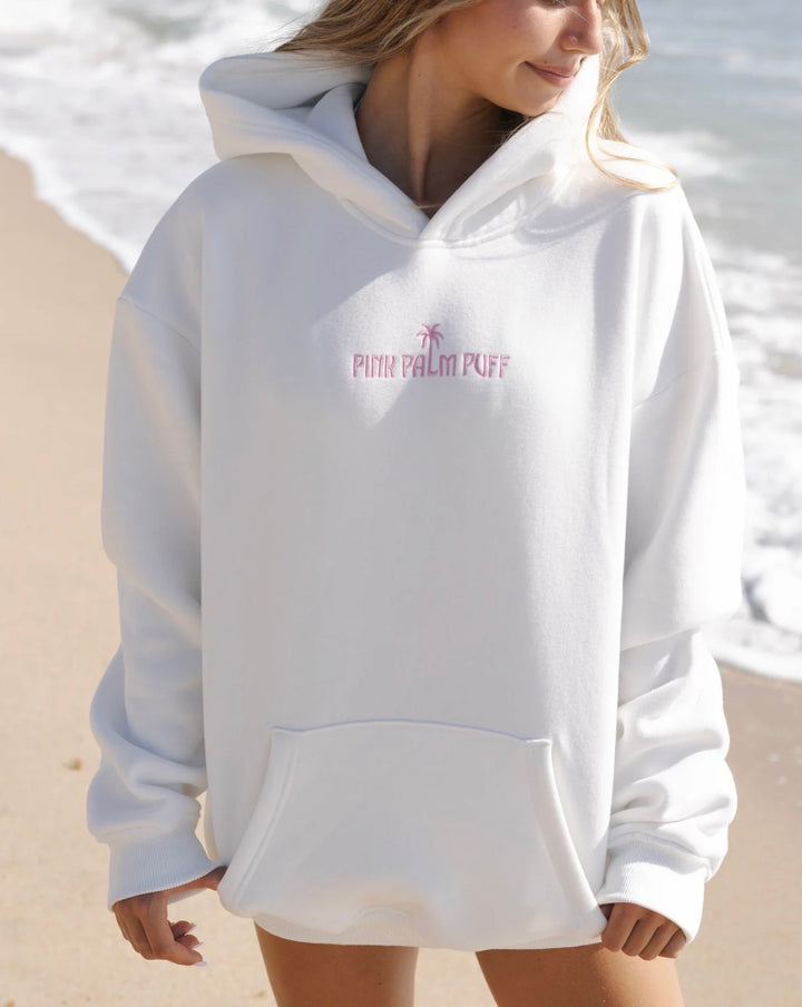 Classic Puff Hoodie in Pink Opal