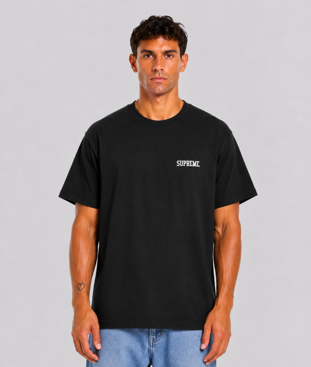 Supreme Dash Snow Black Tee