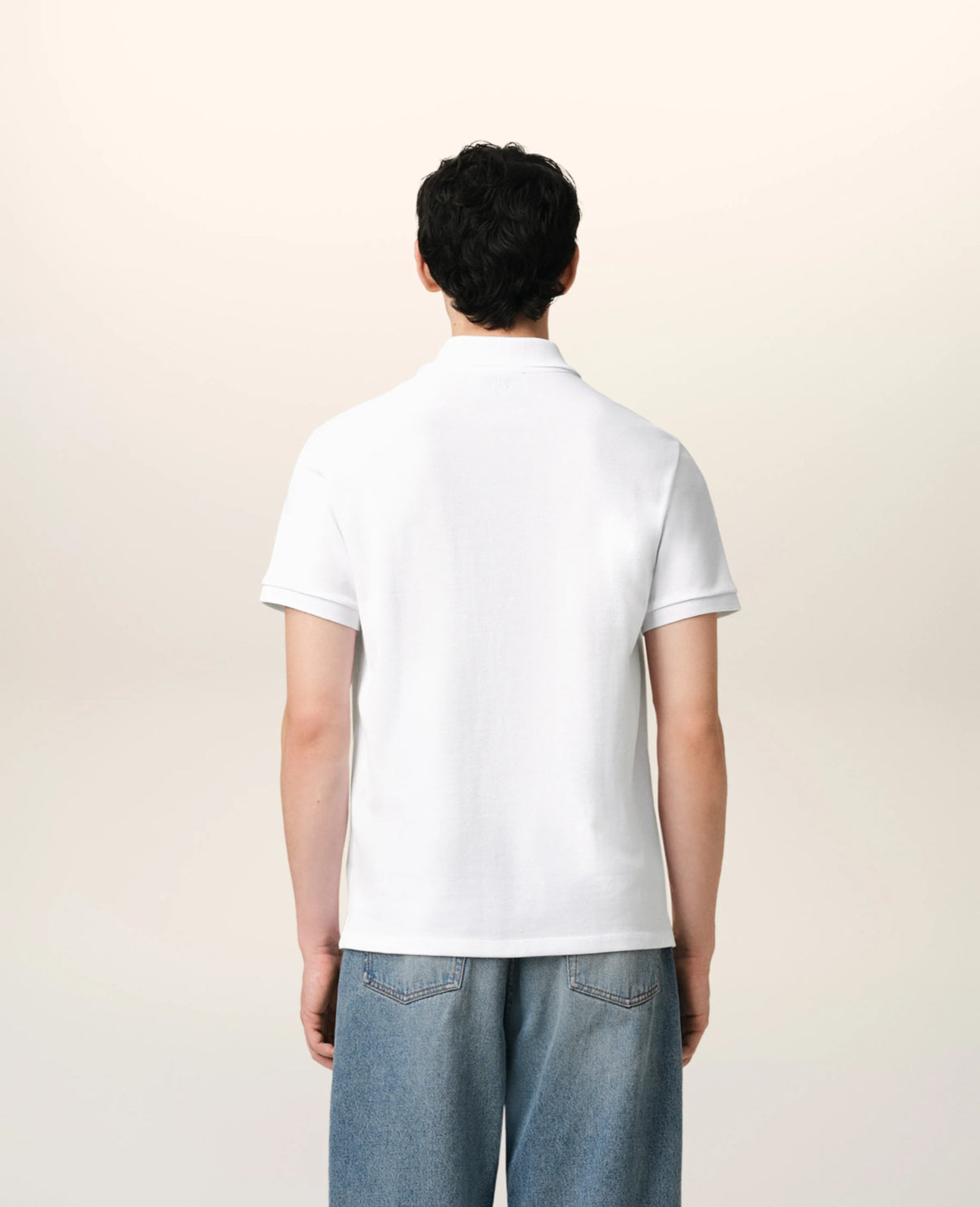 White Cotton Ami de Coeur Polo Shirt