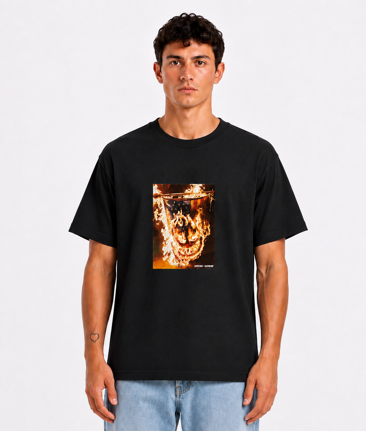 Supreme Spitfire Flag Tee Black
