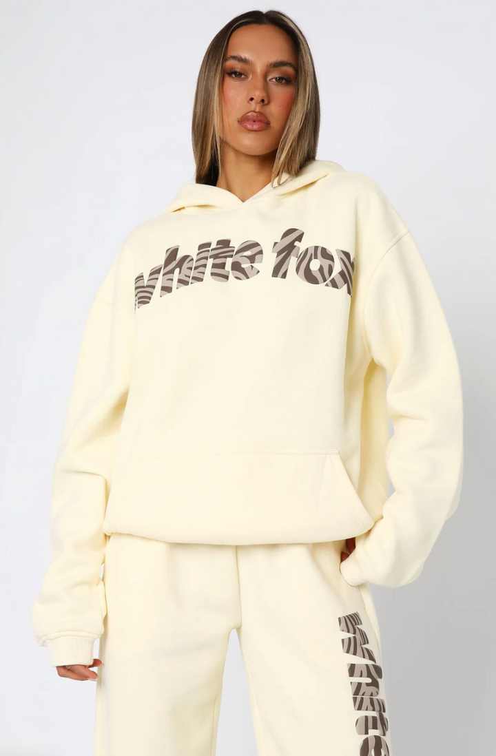 White Fox (From The Archives Maya Oversized Hoodie Yellow)