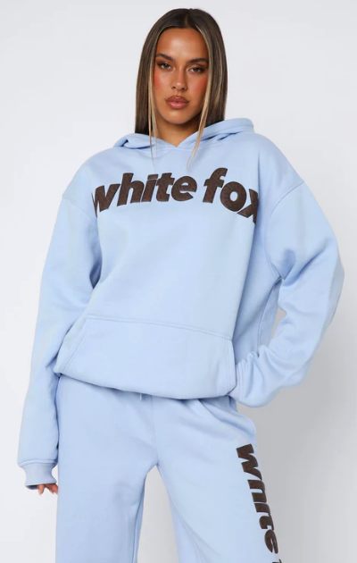 White Fox (From The Archives Allora Oversized Hoodie Blue)