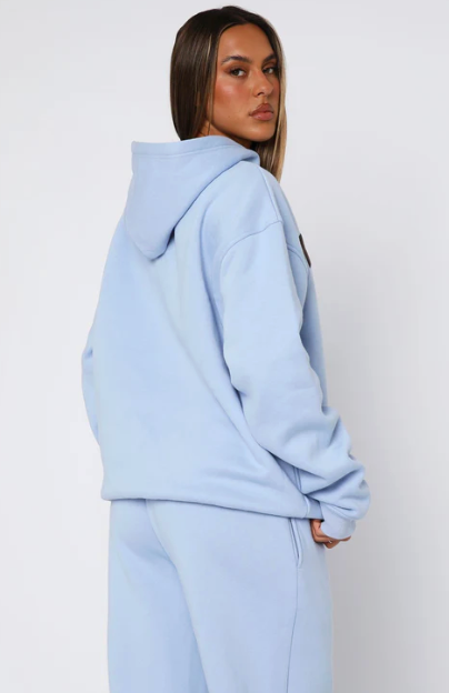 White Fox (From The Archives Allora Oversized Hoodie Blue)