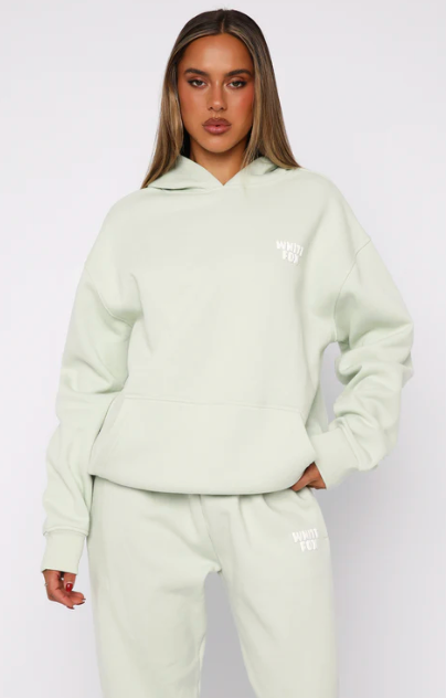 White Fox (11th Street Keeping It Real Oversized Hoodie Iced Matcha)