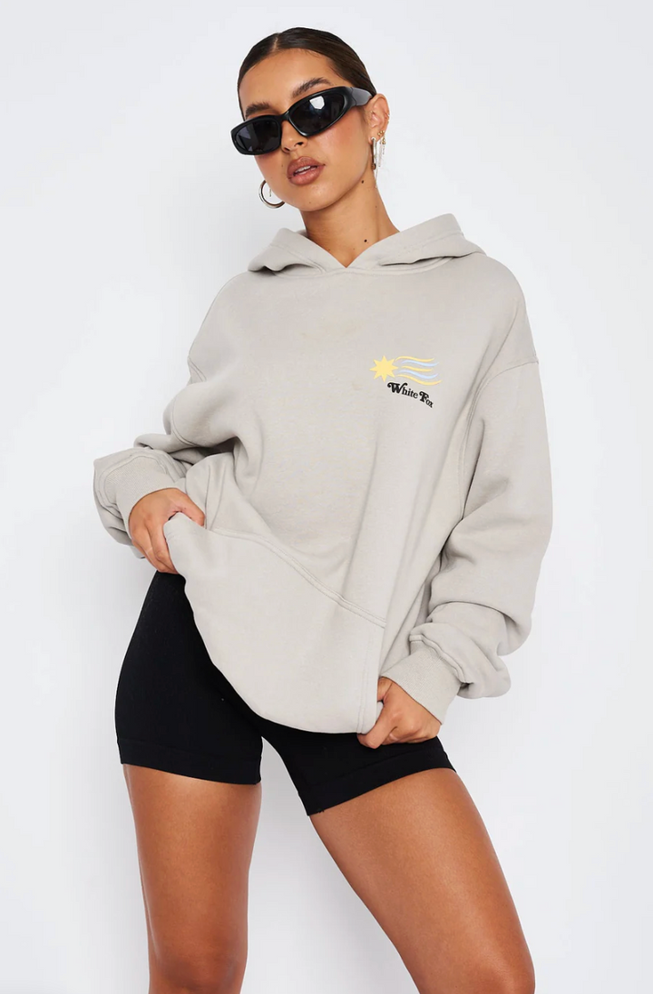 White Fox (To The Moon Oversized Hoodie Lunar)